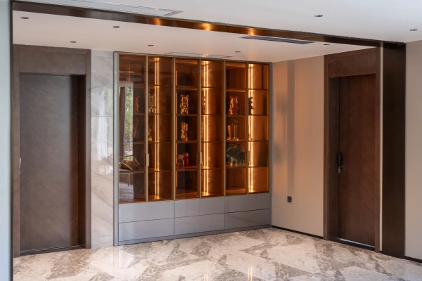 Luxury Villa Custom Cabinet Project with Lounge Storage, Bar Display, and Full-House Built-Ins Case image (5).webp