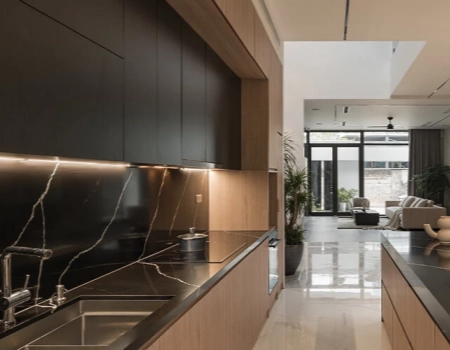 Modern Wood Cabinets Kitchen with Functional Island product picture (7).webp