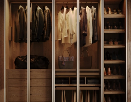 Wooden Open Wardrobe Designs With Glass Storage product picture (9).webp