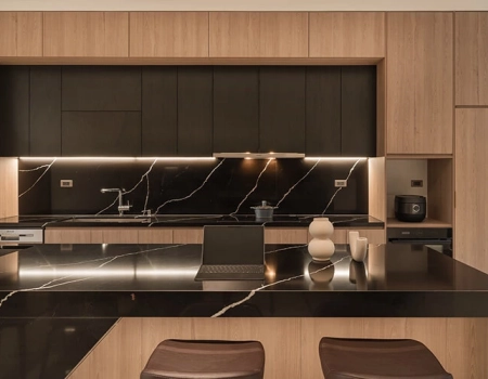 Modern Wood Cabinets Kitchen with Functional Island product picture (5).webp