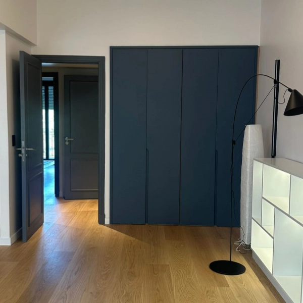 Modern Luxury Apartment Custom Cabinet Project with Warm Walnut Finishes Case image (6).webp