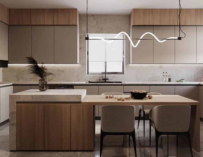 What surface treatments are used for high quality cabinet doors?