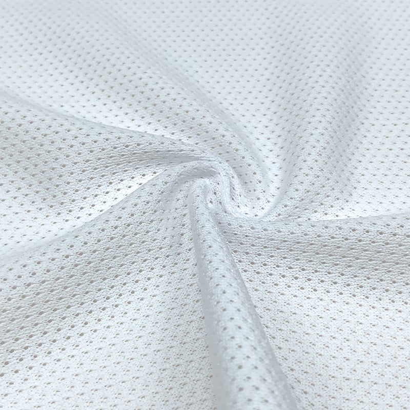 100% Polyester Dry Fit Soft Tricot Knitted Breathable Mesh Fabric for Garment Sports Clothing