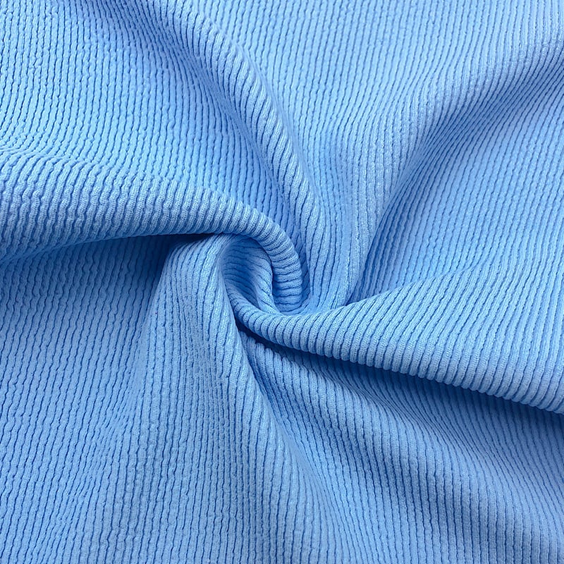 Ribbed Swimwear Fabric Wholesale Nylon Spandex 4-Way Stretch Swimsuit Material #79LW0589