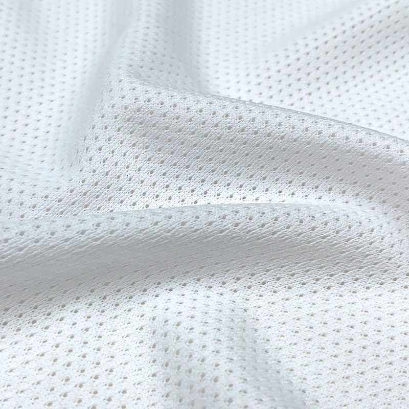 100% Polyester Dry Fit Soft Tricot Knitted Breathable Mesh Fabric for Garment Sports Clothing