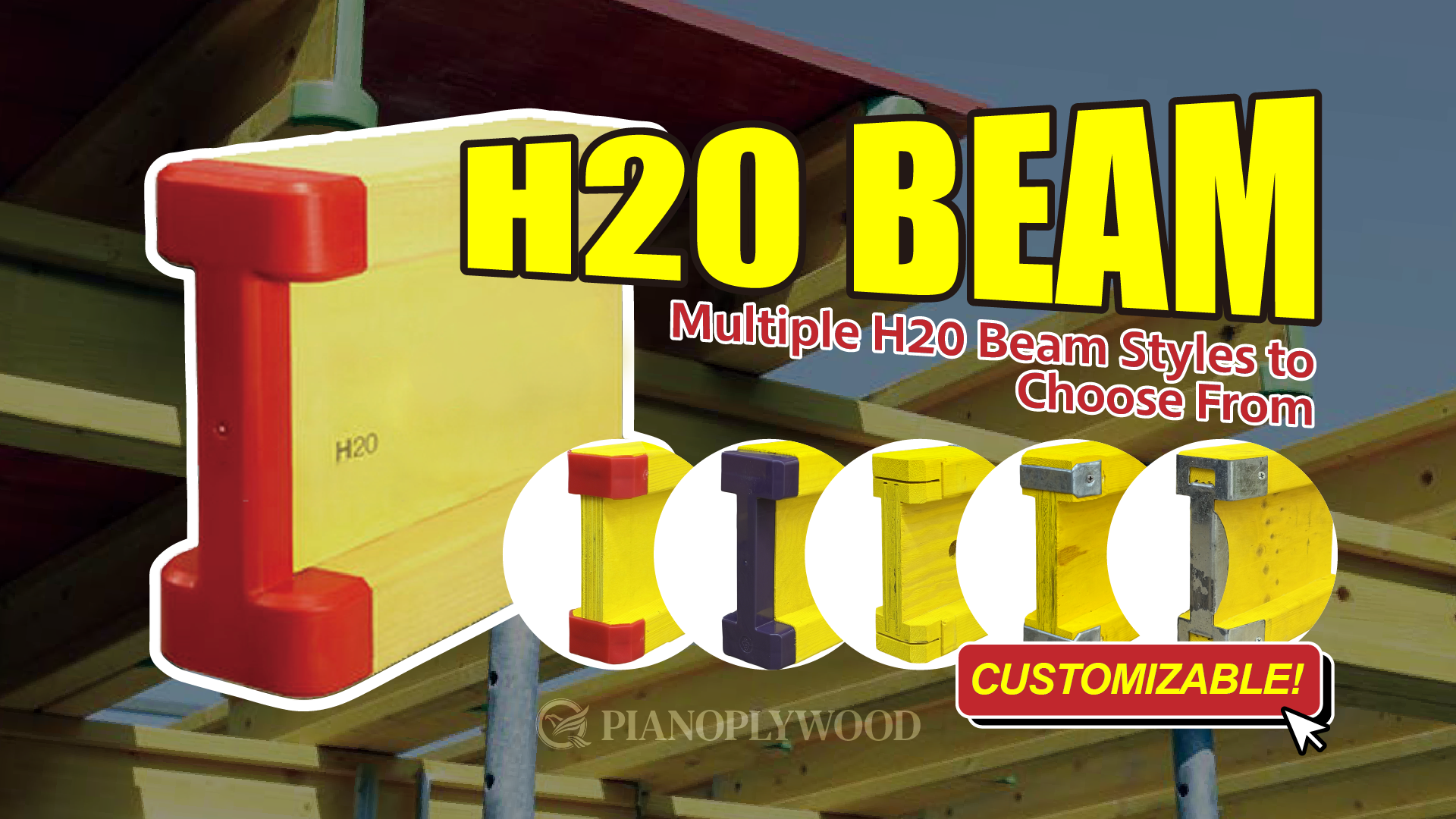 h20 beam full coverage metal end cap web pine plywood 80x240-0