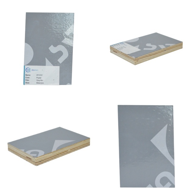 Grey PP Plastic Film Faced Plywood