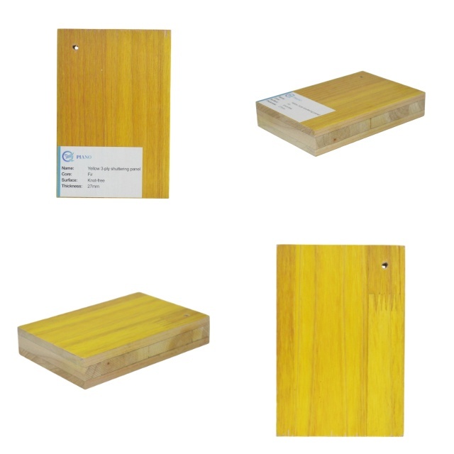 Yellow Knot-free Fir 3 Ply Shuttering Panel