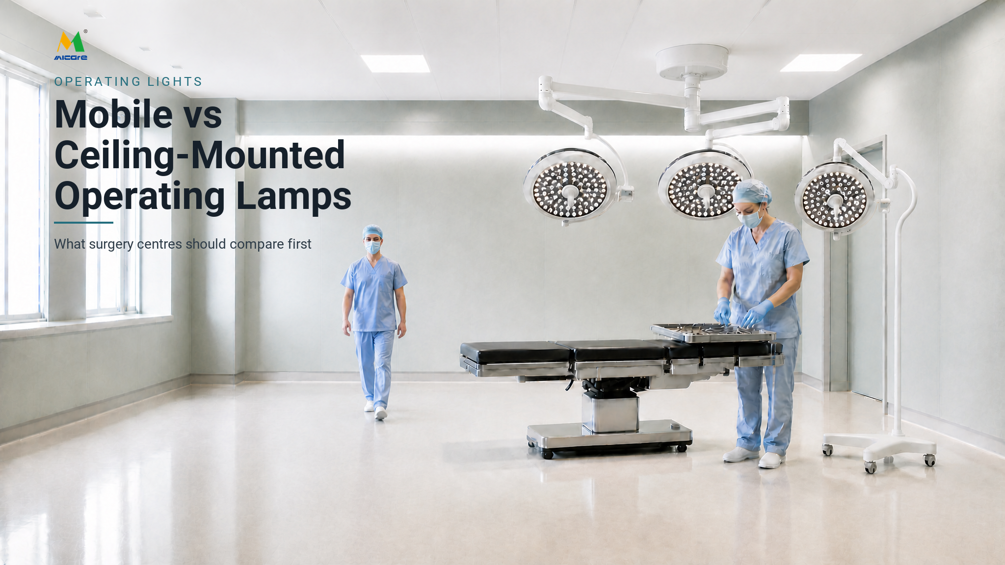Mobile vs Ceiling-Mounted Operating Lamps for Outpatient Surgery Centers