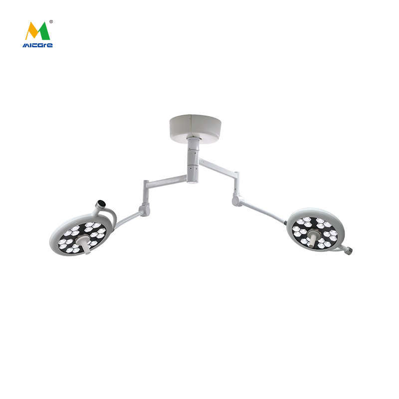 مصابيح LED بدون ظل من نوع JD1800J Plus، مصباح جراحي مزدوج القبة للسقف، مورد