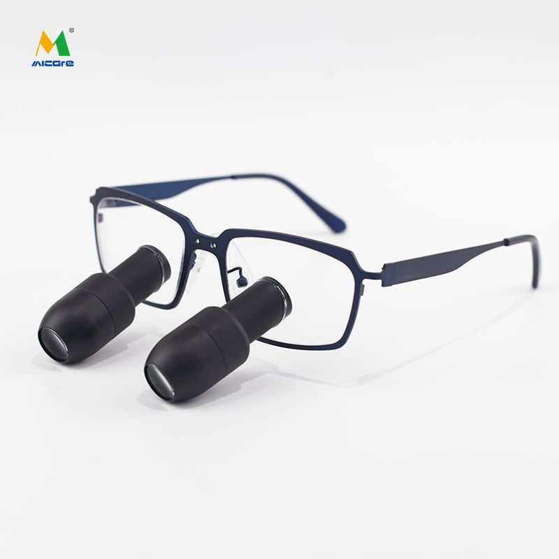نظارات GNHM-400X كبلر خفيفة الوزن ذات إطار تيتانيوم معدني عدسة A+ زجاج بصرى فائق الجودة مضخم الرؤية
