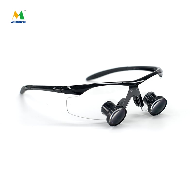 22NS1-250X-350X LOUPES Diş TTL Növü Loupes Geniş görünüş Xirurji böyükölçüllü astigmatizm gözləri ilə özəlləşdirilmiş Loupes