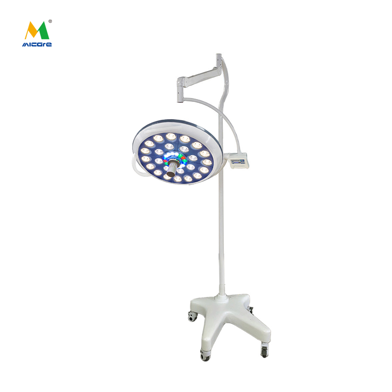 مصباح عمليات طبي بدون ظلال من نوع MICARE MULTI-COLOR E500L ضوء LED عمودي لمصابيح الجراحة في المستشفيات والعيادات