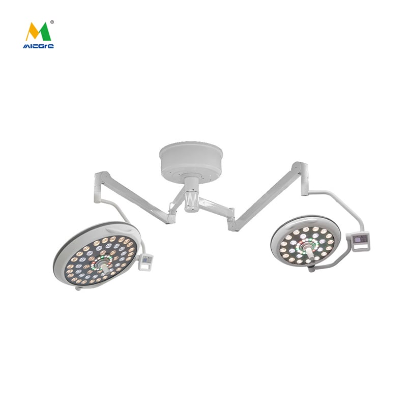 مصباح تشغيل طبي مضيء من نوع القبة المزدوجة MICARE Pwer-Led Plus E700/500 للفحص البصري