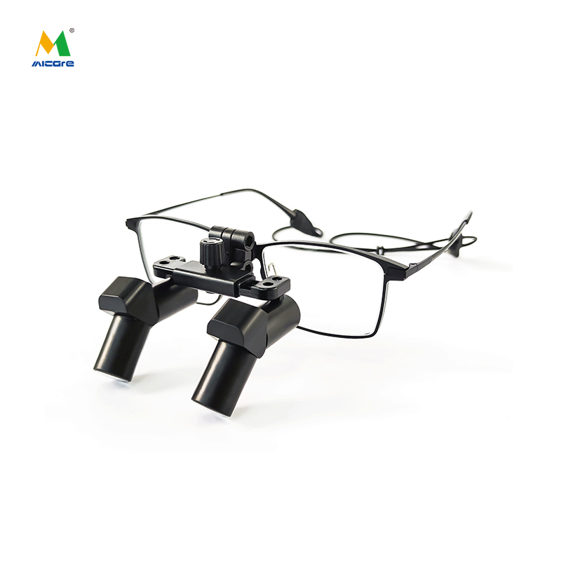 MICARE LOUPES EFM-450X مكبر إطار أسود كلاسيكي مكبر طبي جراحي للأسنان