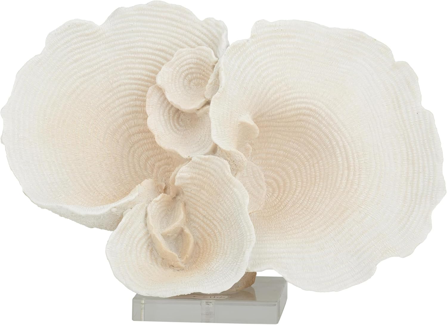 Coral Decor Home Ornament White Resin with Acrylic Base Home Decoration Artificial Model Aquarium
