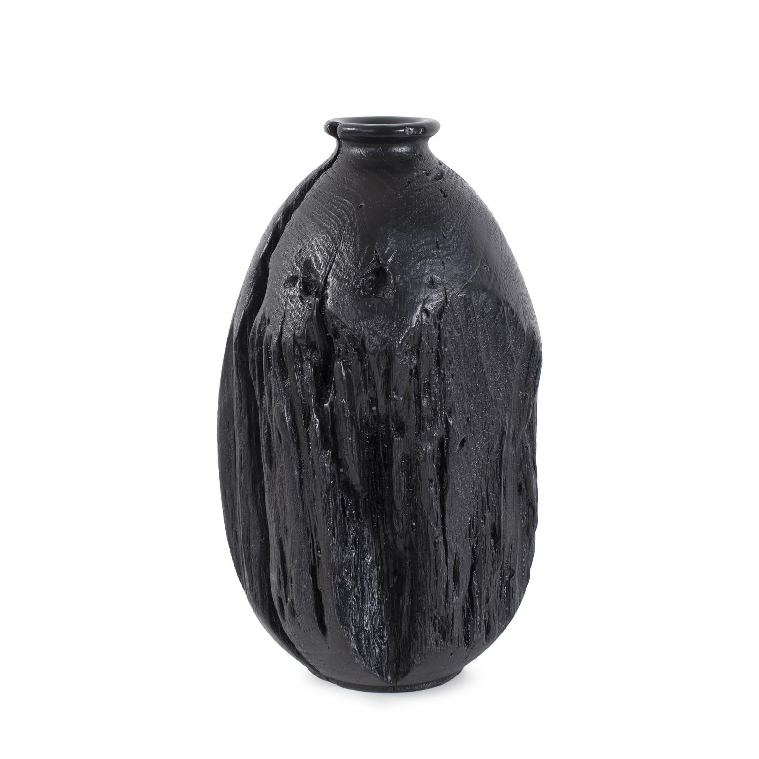 Haru Tall Vase in Black