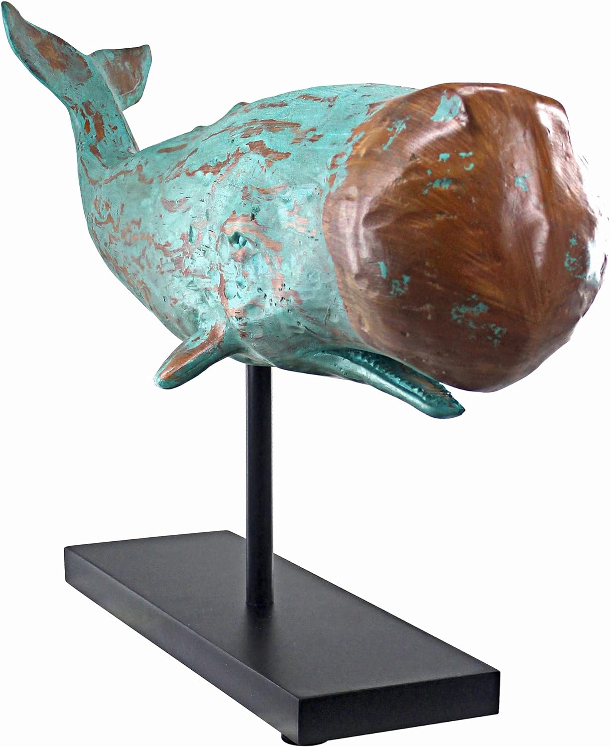 Vente en gros Résine Peinte à la Main Série Océan Cétacé Figure Sculpture de Cachalot pour Décoration Intérieure
