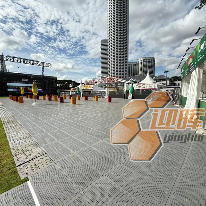 Revêtement Yinghui T04 sur le circuit de Formule 1 de Singapour
