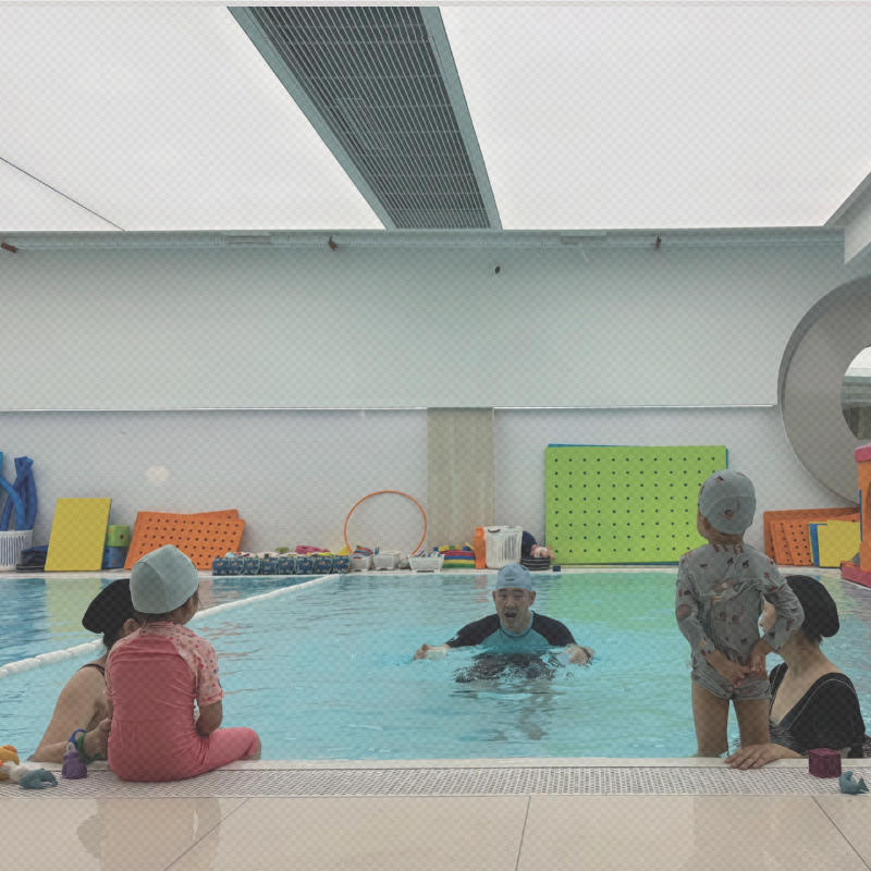 Projet de piscine modulaire Longger Club de natation parent-enfant