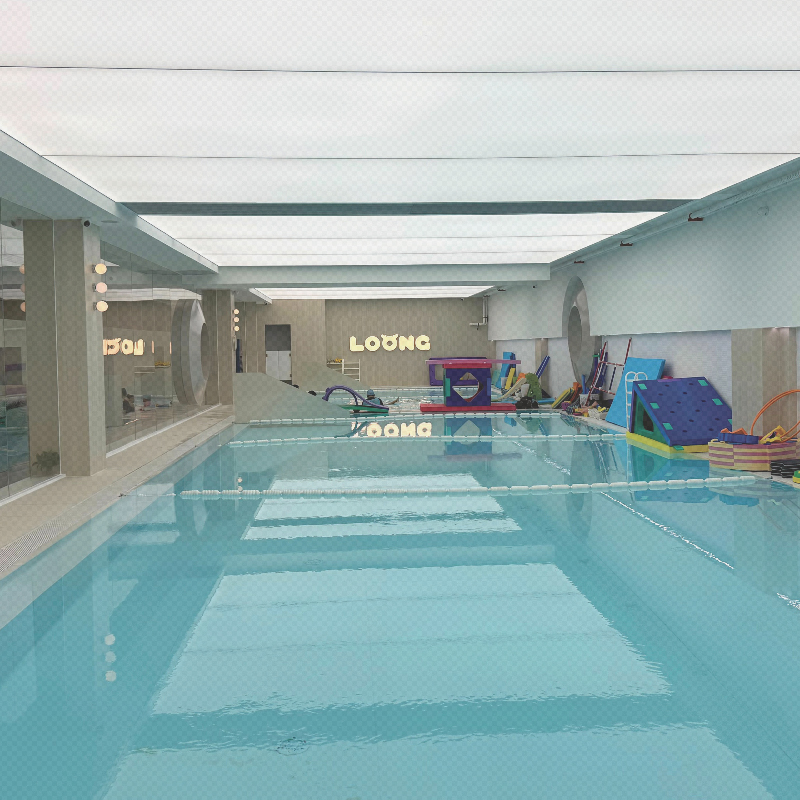 Projet de piscine modulaire Longger Club de natation parent-enfant
