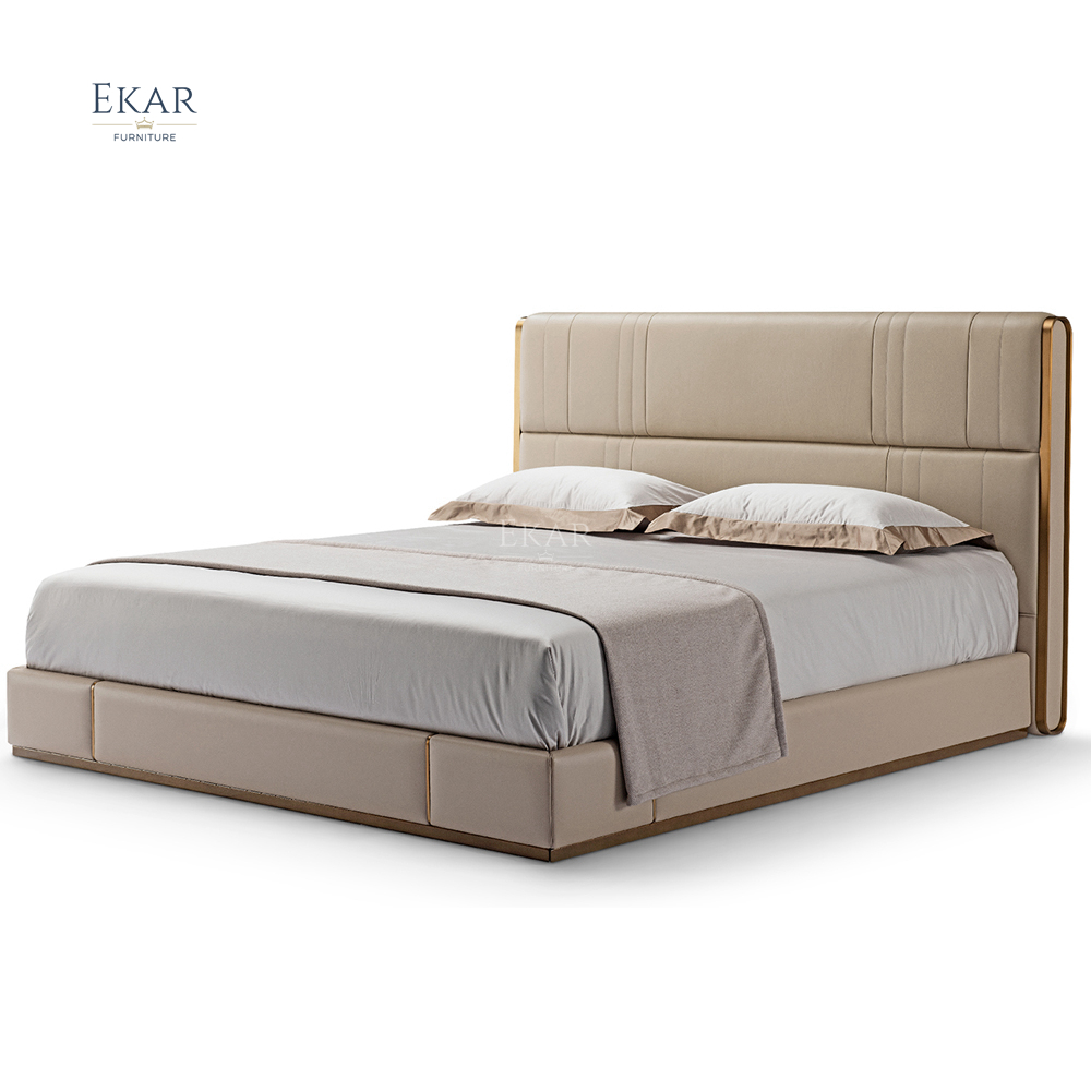 EKAR FURNITURE hot selling fabric bed home furniture modern bedroom soft bed