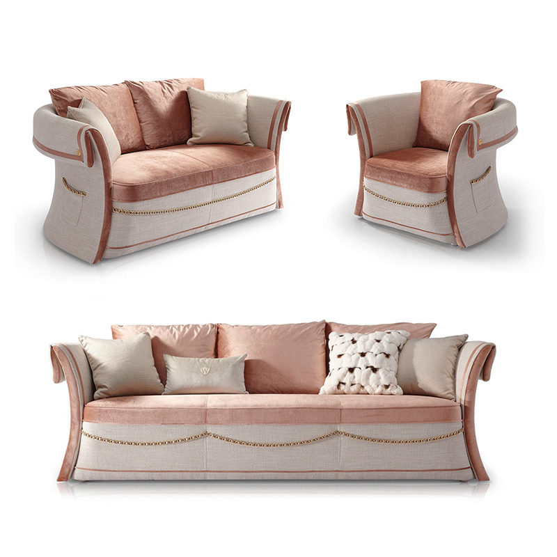 Italian Living Room Luxury Leather Sectional Sofa - Modern Style & Comfort