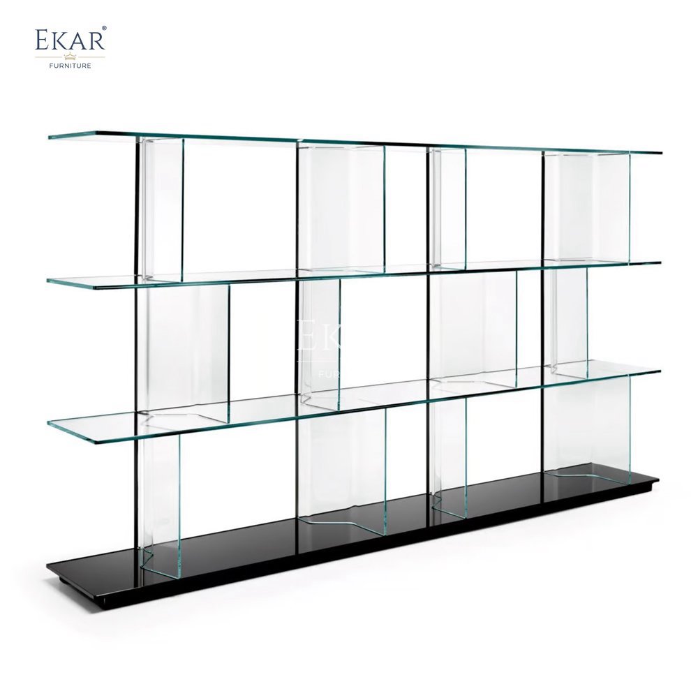 Modern Sleek Stainless Steel Brushed L-Shaped Corner Bookshelf Minimalist Wooden MDF for Home School Liven up Your Living Room