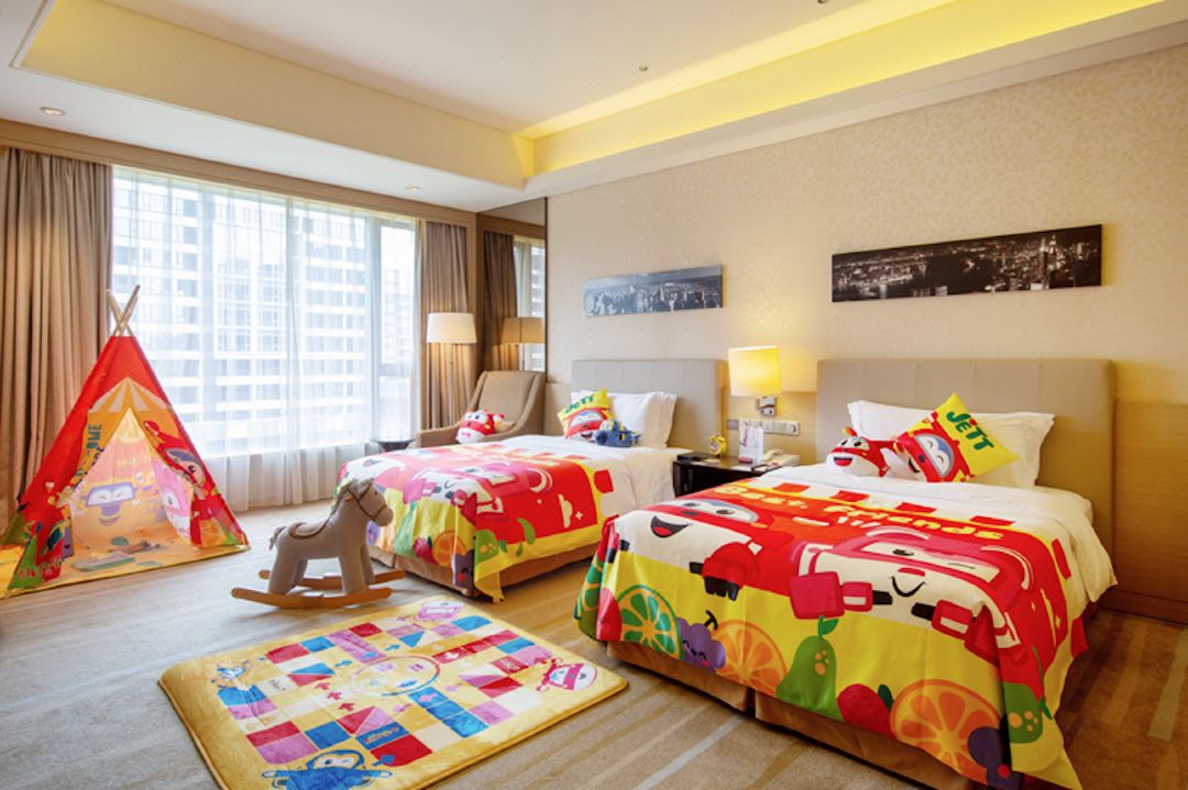 Crowne Plaza Guangzhou Huadu Double single bedroom