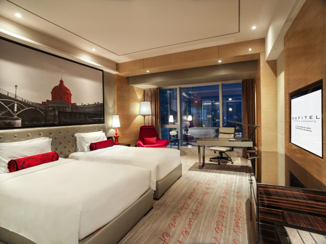 Sofitel Guangzhou Sunrich Hotel Double Single Bedroom