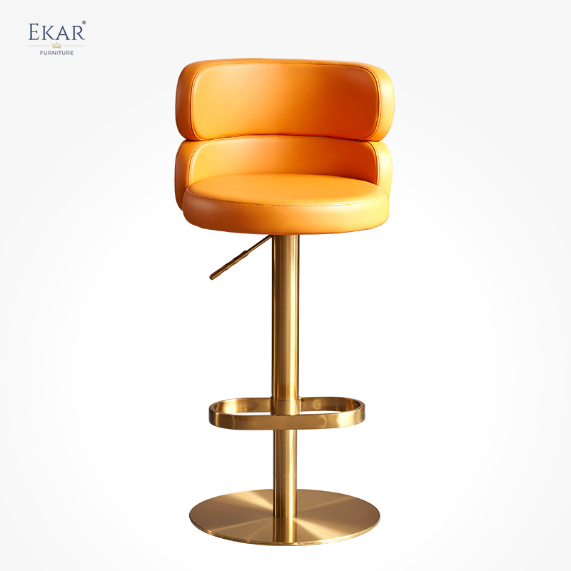 Multifunctional lifting seat bar chair modern metal frame suitable for restaurant, home, hotel bar use