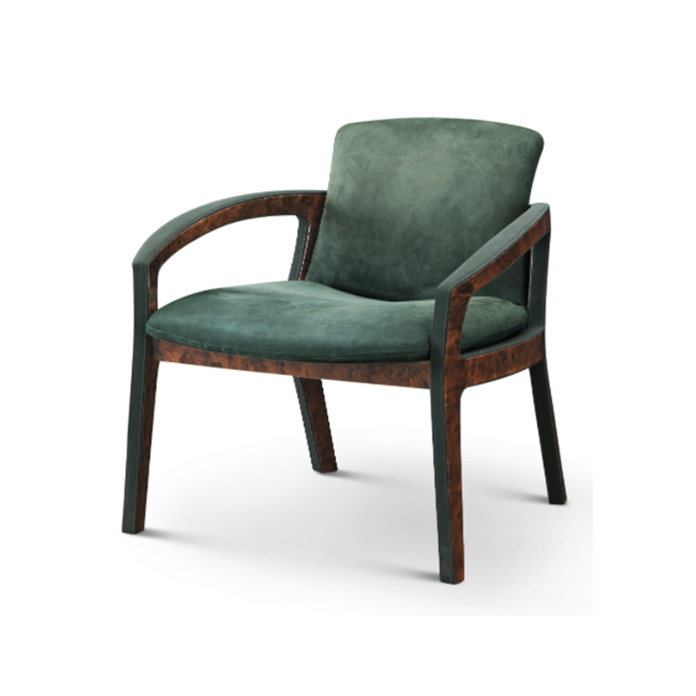 Craftsmanship Fusion Solid Wood Frame Leisure Chair - Comfortable Elegance