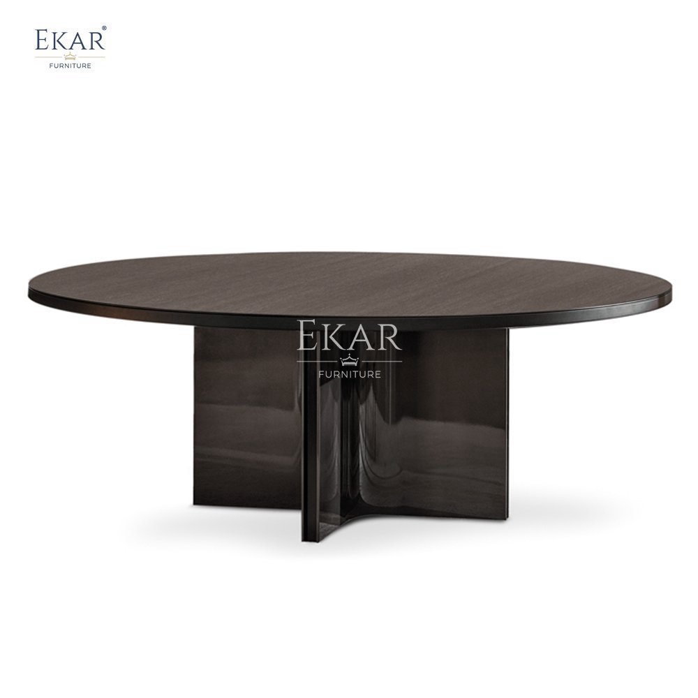 Bulgari Black High Gloss Marble Dining Table Modern Solid Wood Design for Home Office or Bedroom Use Versatile Table Tops