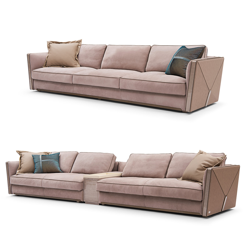 Custom Luxury Modern Royal L-Shaped Sectional Sofa Set - Advanced Living Room Furniture