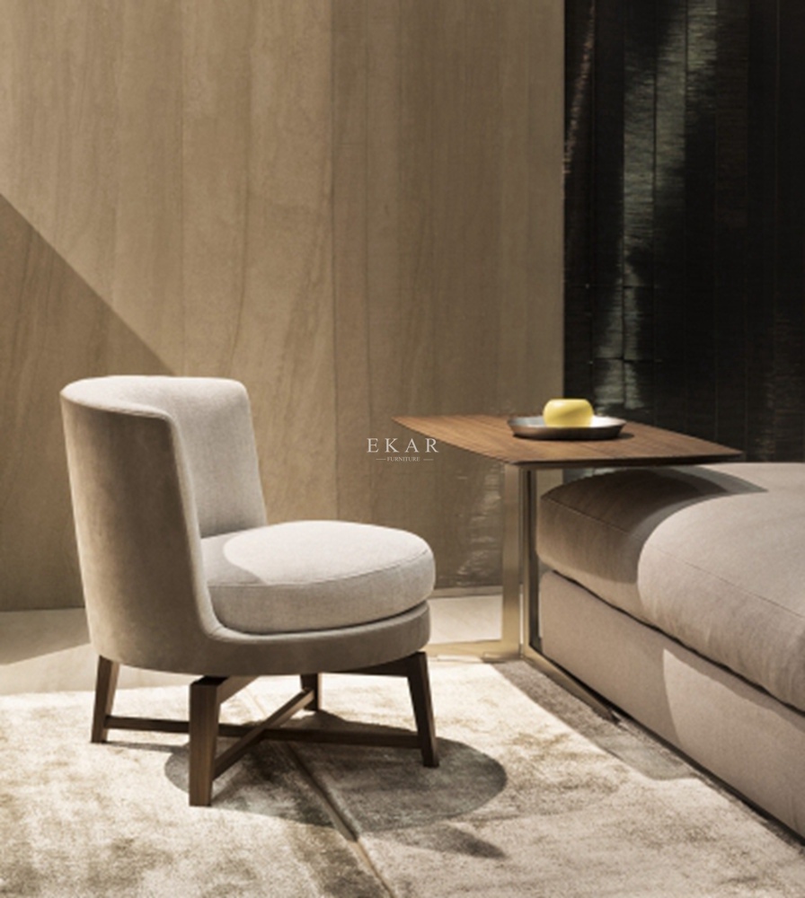 Rotating Lounge Chair and Ottoman Set: Ultimate Comfort and Style