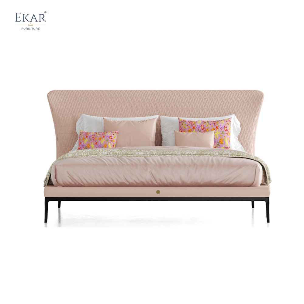 Timeless Luxury Solid Bronze Metal Bed with Midnight Black Base