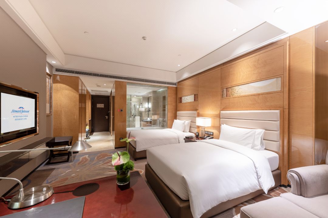 Howard Johnson Hi-Tech Plaza Chengdu - Double single bedroom