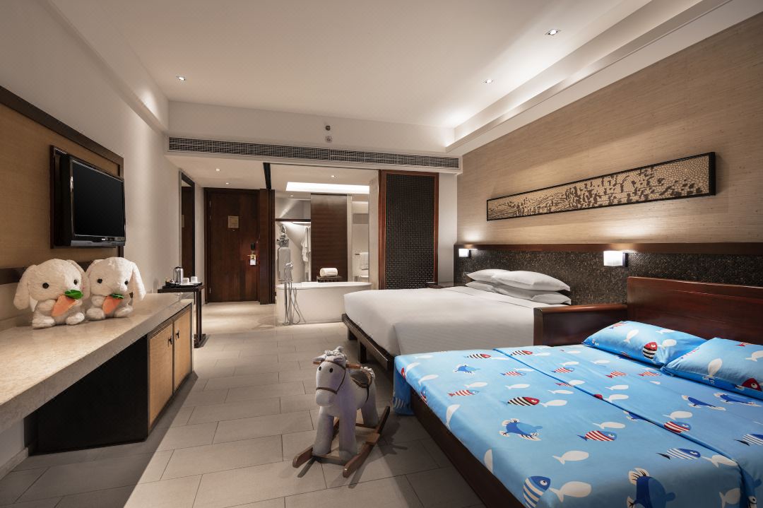 Hilton Sanya Yalong Bay Resort Double single bedroom