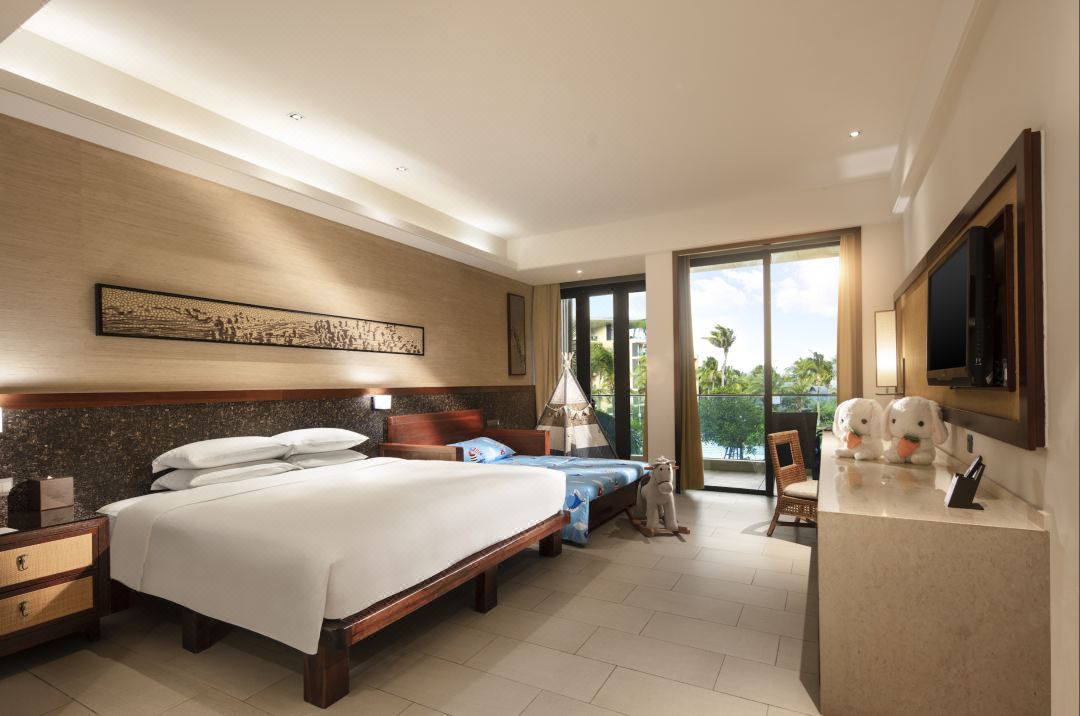 Hilton Sanya Yalong Bay Resort Double single bedroom