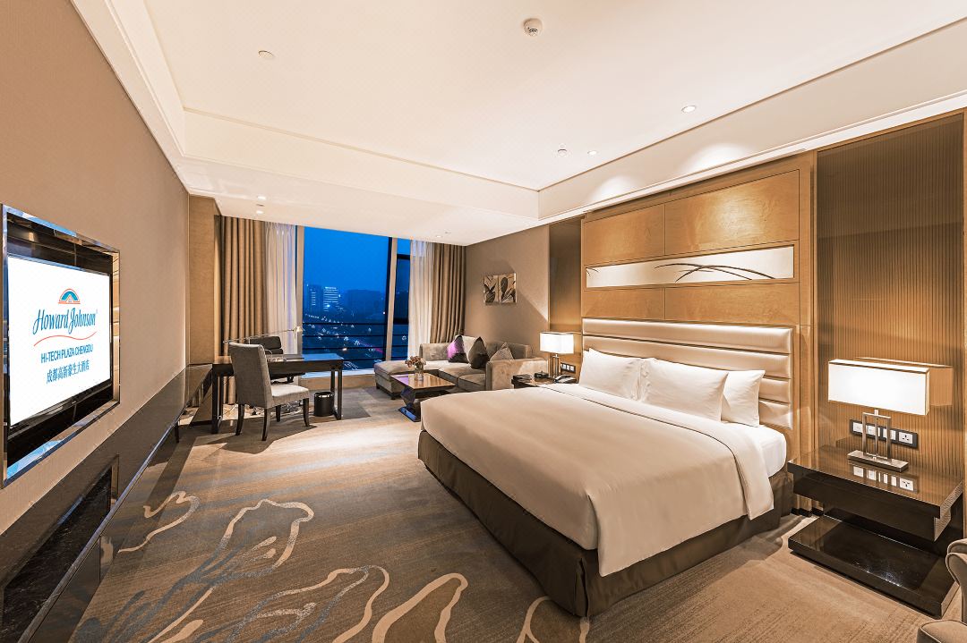 Howard Johnson Hi-Tech Plaza Chengdu - Double single bedroom
