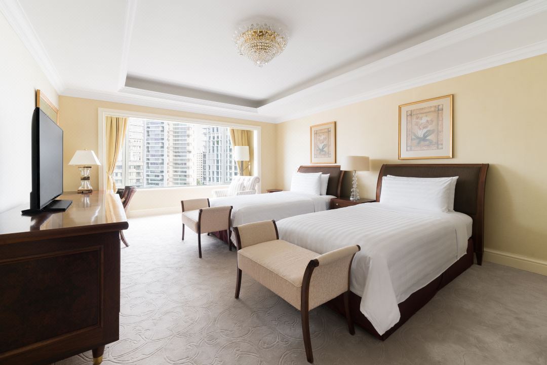 Shangri-La Hotel Singapore-Double single bedroom