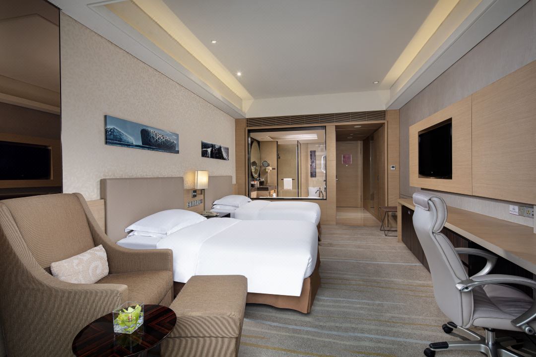 Crowne Plaza Guangzhou Huadu Double single bedroom