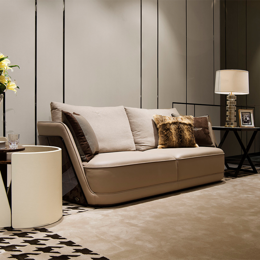 Italian Design High-End Villa Leather Royal Sofa Set - Luxury Modern Living Room Elegance