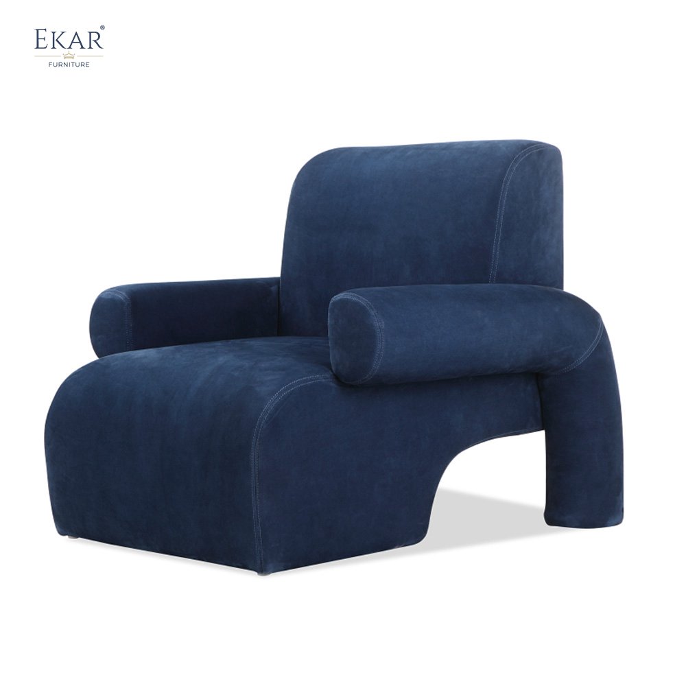 Wooden Frame Lounge Chair with High-Density Ultra Firm Foam