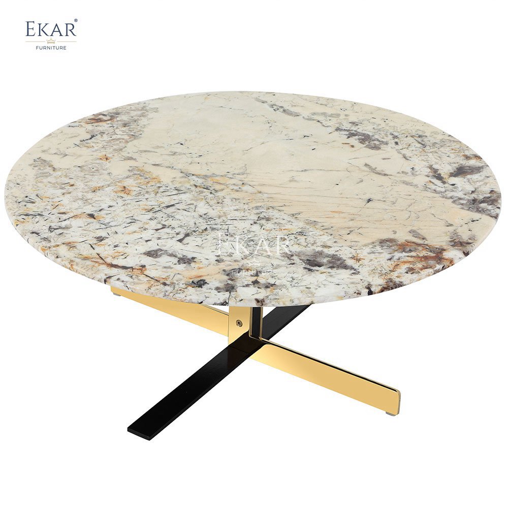 Modern Black Base Coffee Table with Gold Inlaid Jade and High Gloss Marble Wood and Stone Home Furniture for Living Room School