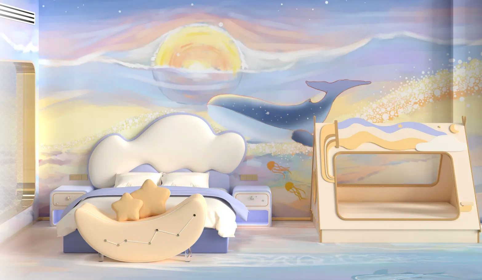 Hainan Sangem Moon Hotel - Alien Planet Parent Child Theme Suite