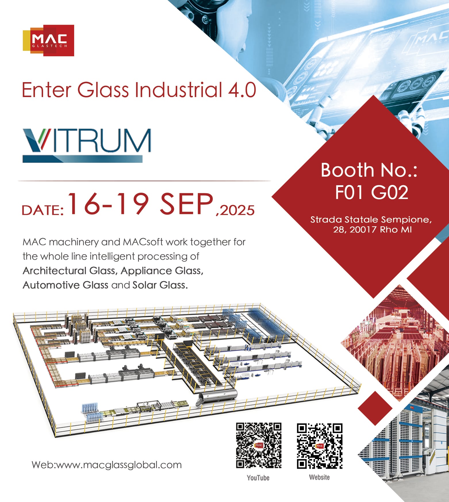 EXPLORE THE FUTURE OF GLASS MANUFACTURING WITH MAC GLASTECH AT VITRUM 2025!