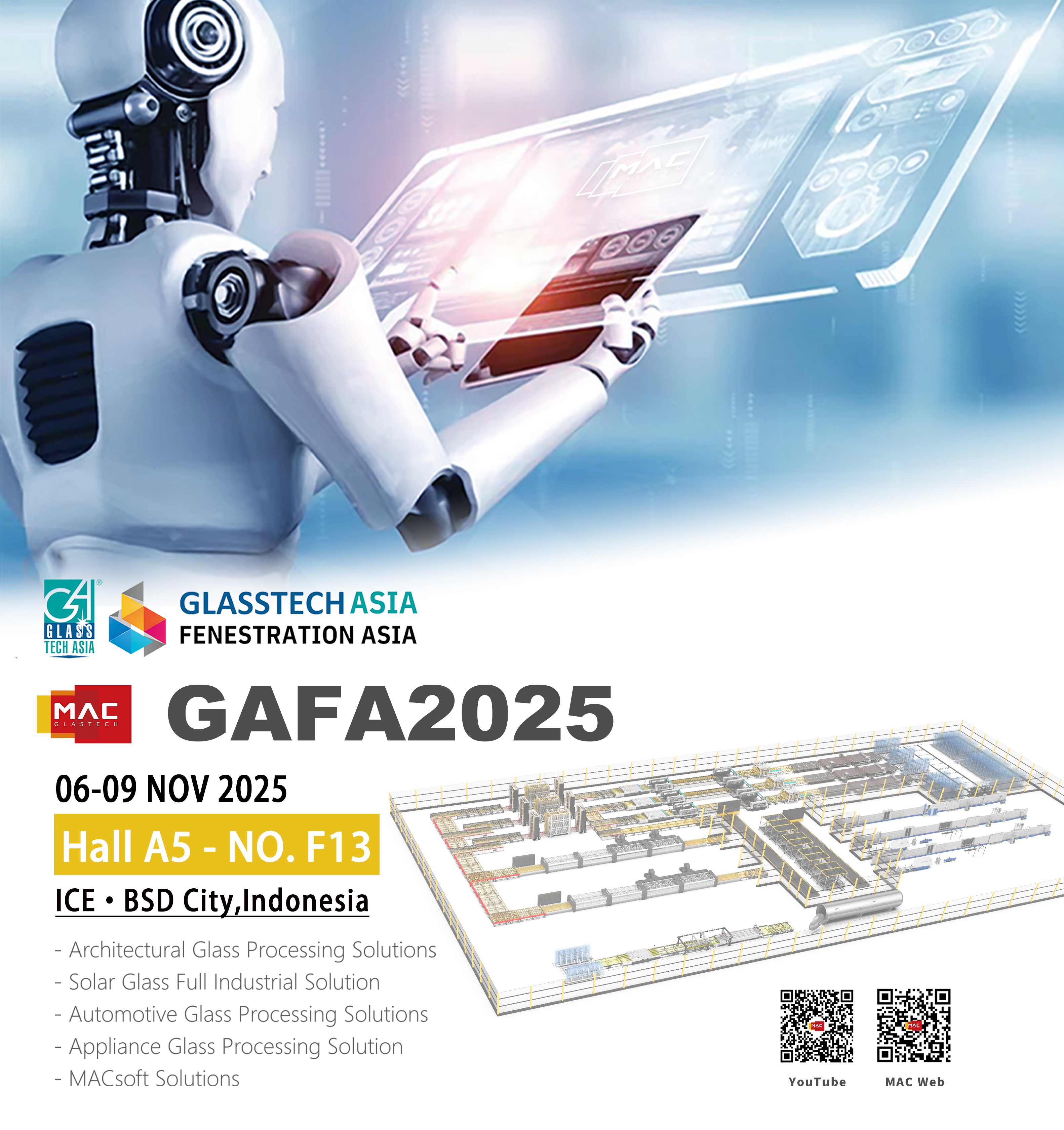MAC Cordially Invites You to Booth Hall A5-NO.F13 at Asia Glass Indonesia 2025