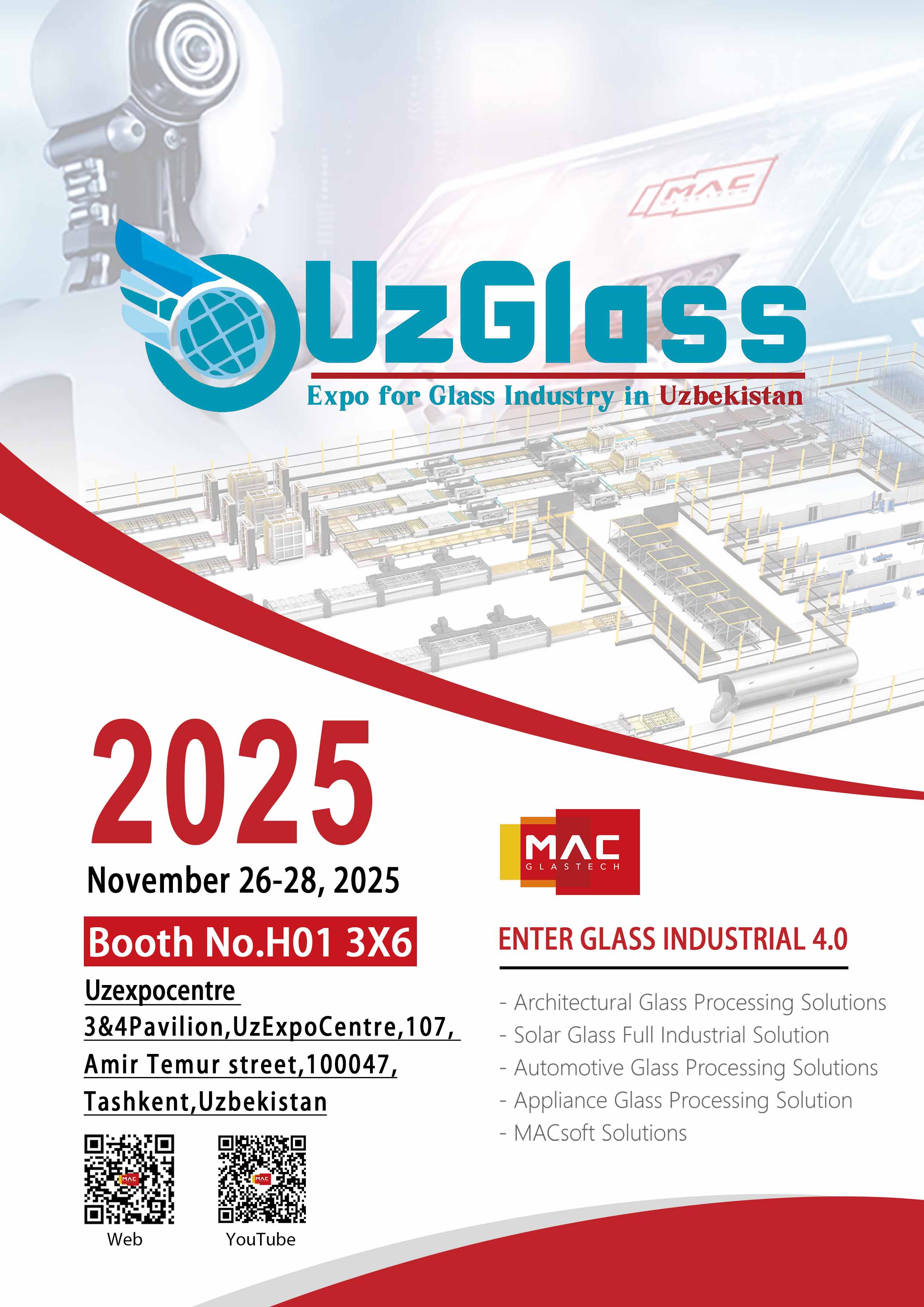 MAC Cordially Invites You to Booth H01 3X6 at UzGlass Expo 2025