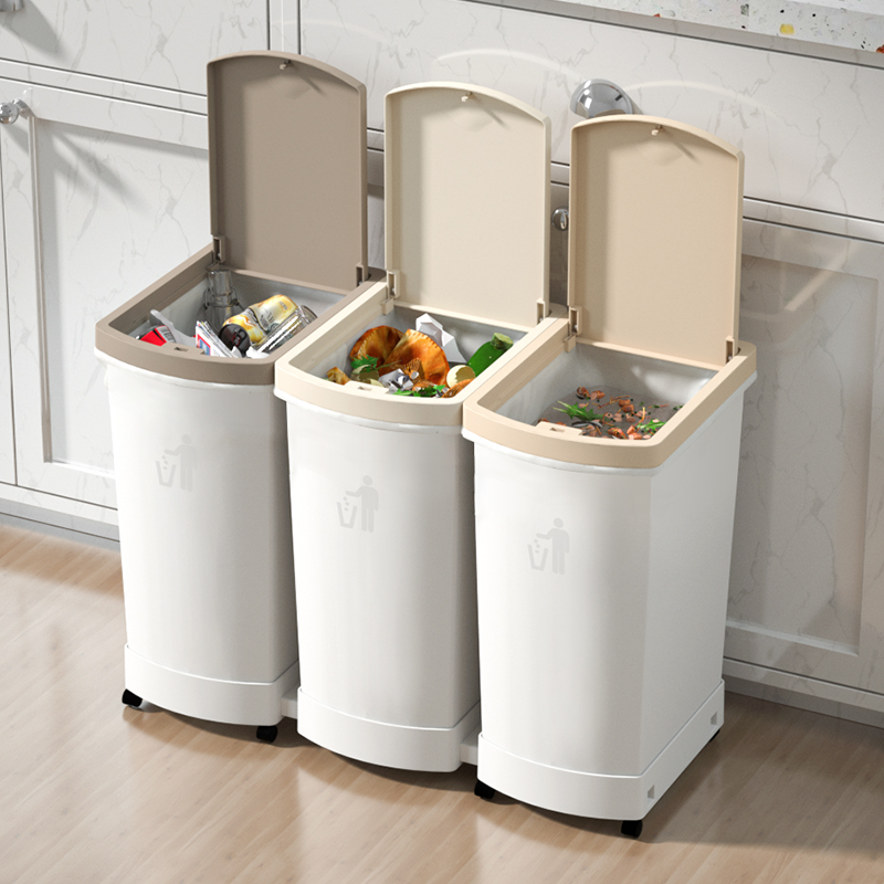 Mobile Classified Garbage Can